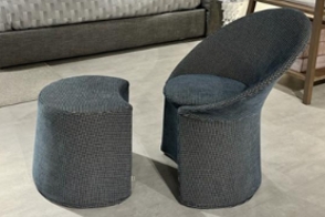 REMY ARMCHAIR AND POUF