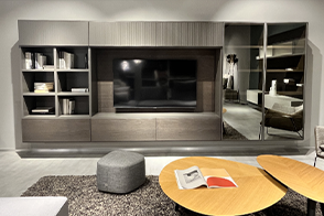 Wall unit with TV panel
